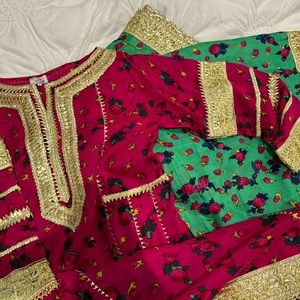 Pakistani Designer Outfit— The Pink Tree, kameez and dupatta